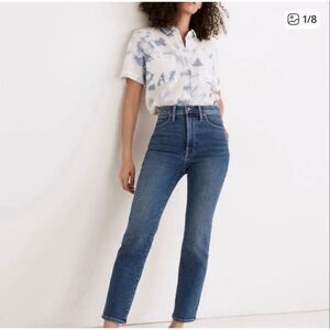 Madewell The Perfect Vintage Jean, Straight Dark Wash, Size 26